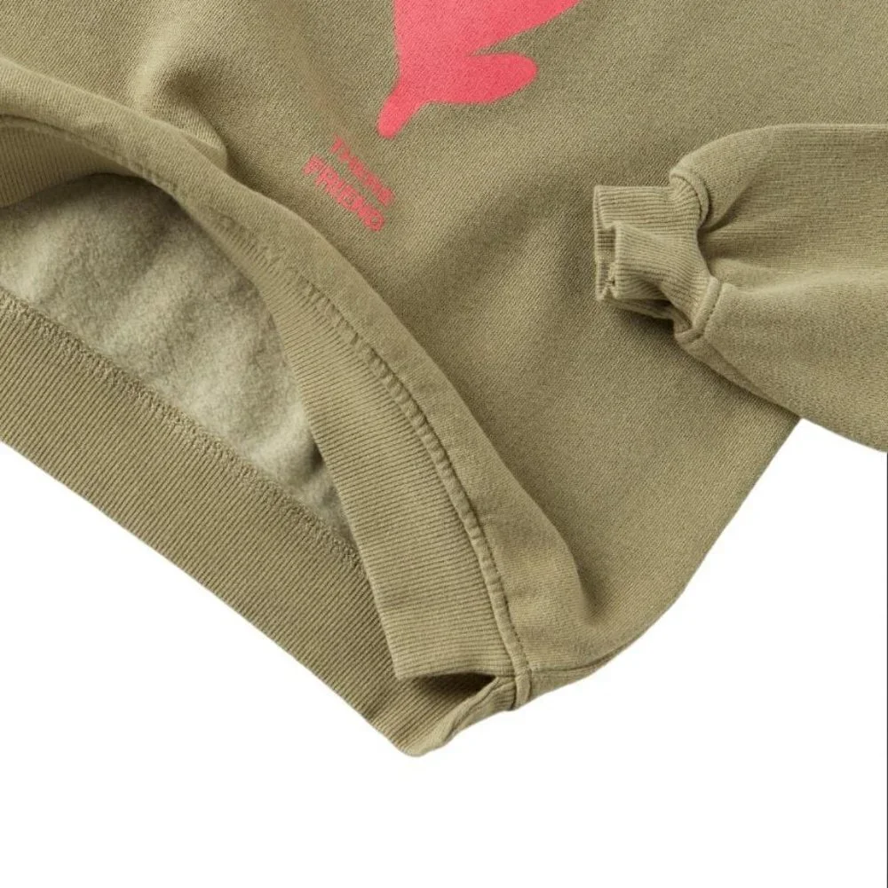 ZARA LEAF PRINT SWEATSHIRT GREEN SIZE 4-5 YEARS 4805/808/514
